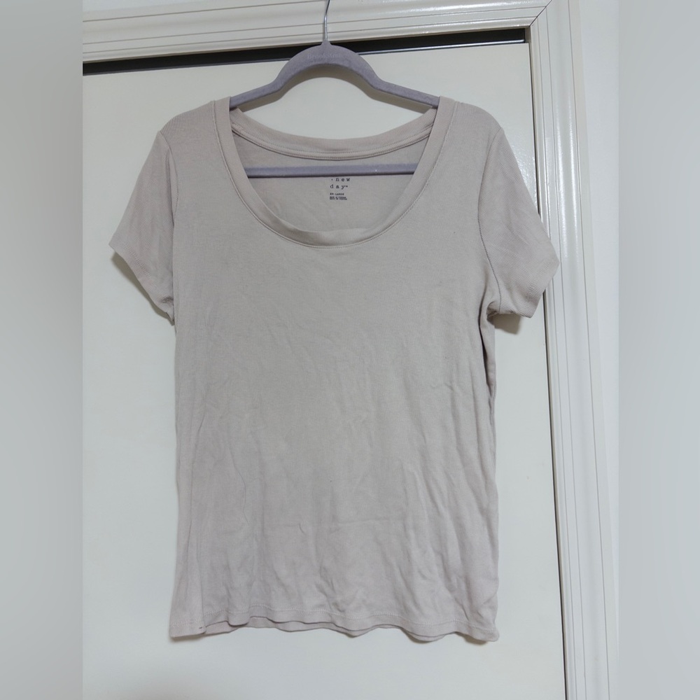 a new day Off White Short Sleeve T-shirt - XXL